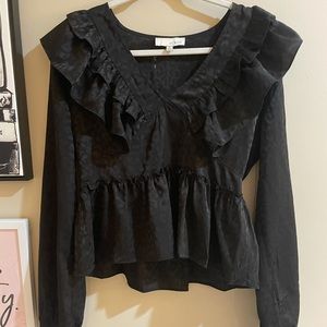 PINCH | Black Leapord Blouse